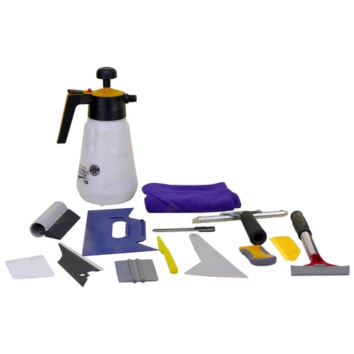13pc Professional Window Tint Tools Kit Car House Office Film Squeegy Knife Set 