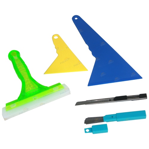 5 Pce Handy Tint Tool Kit suits Professional Home / Office Film Application 